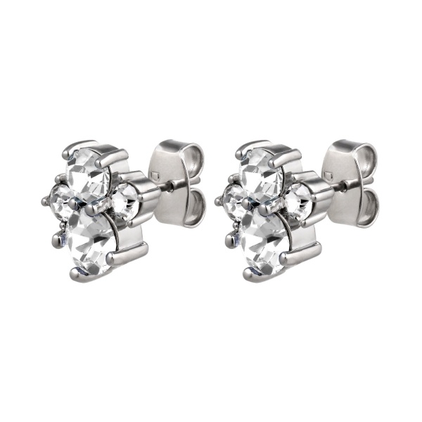 Dyrberg Kern Billis Silver Earrings - Crystal